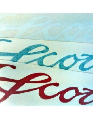 Scott Fly Rod Boat Decal in Teal